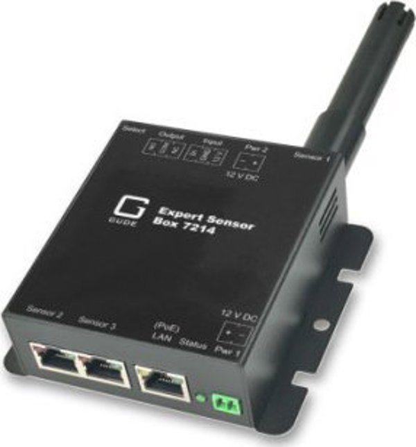 Αισθητήρας TRITON GUDE 721413 Expert LAN για την παρακολούθηση της θερμοκρασίας, της υγρασίας, της πίεσης του αέρα και των εισόδων/εξόδων, PoE