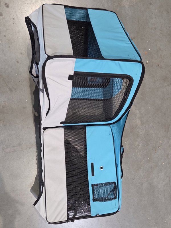 Trixie Trixie KOJEC PRZENOŚNY DLA MAŁYCH ZWIERZĄT 130x55cm GRANAT/SZARY [outlet]