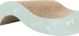Trixie Cardboard Scratching Post Junior Wave, Ονυχοδρόμιο Γάτας από Χαρτόνι, Λιλά/Μέντα, 38 x 7 x 18 cm