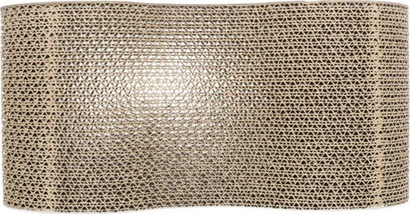 Trixie Cardboard Scratching Post Junior Wave, Ονυχοδρόμιο Γάτας από Χαρτόνι, Λιλά/Μέντα, 38 x 7 x 18 cm