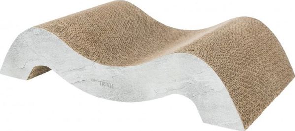 Trixie Ονυχοδρόμιο Γάτας Wave XXL από Χαρτόνι, Γκρι, 64x14x37cm