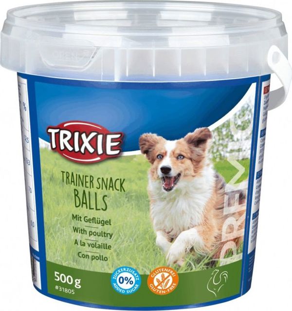 Trixie Premio Trainer Snack Λιχουδιές Εκπαίδευσης με Πουλερικά για Σκύλους, Μαλακές Μπάλες, 500g
