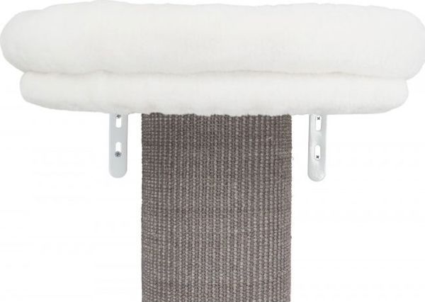 Trixie Ονυχοδρόμιο Τοίχου Acadia, 160 cm, Γκρι, με Πλατφόρμα και Αποσπώμενο Κρεβάτι