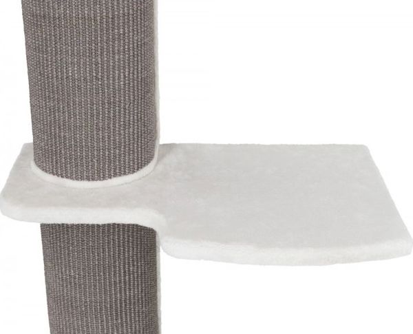 Trixie Ονυχοδρόμιο Τοίχου Acadia, 160 cm, Γκρι, με Πλατφόρμα και Αποσπώμενο Κρεβάτι