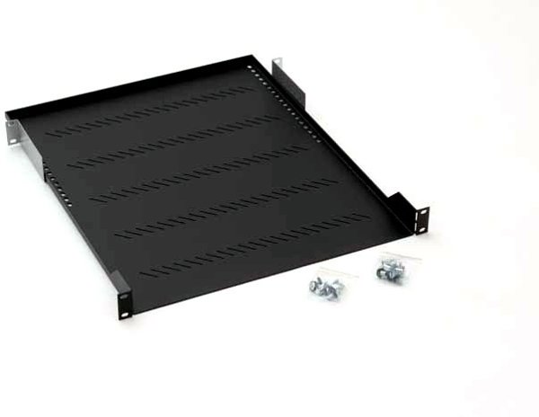 Triton Triton RAB-UP-X19-A1, 19'' Fachboden ausziehbar, für Belastung bis 50 Kg, 1HE/650mm, RAL 9005 schwarz - RAB-UP-X19-A1