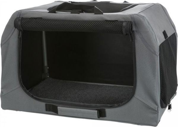 Trixie Easy Soft Kennel, σπιτάκι για σκύλους, γκρι, XS–S: 50 × 33 × 36 cm 9389411 4047974397312