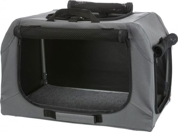 Trixie Easy Soft Kennel, σπιτάκι για σκύλους, γκρι, XS–S: 50 × 33 × 36 cm 9389411 4047974397312