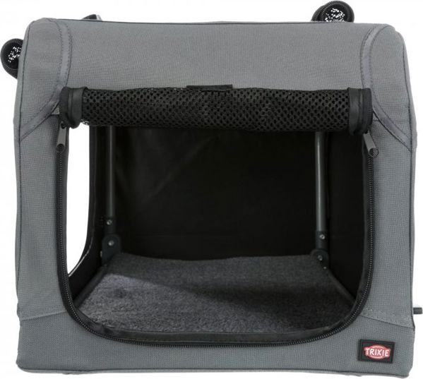 Trixie Easy Soft Kennel, σπιτάκι για σκύλους, γκρι, XS–S: 50 × 33 × 36 cm 9389411 4047974397312