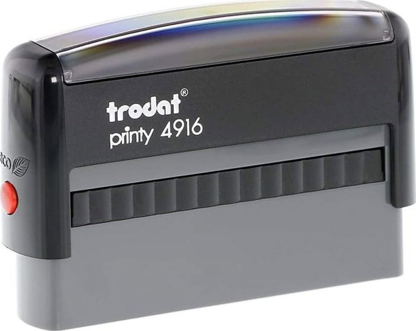 Trodat Printy 4916 Σφραγίδα Μαύρη με Μαύρο Ανταλλακτικό Μελάνι
