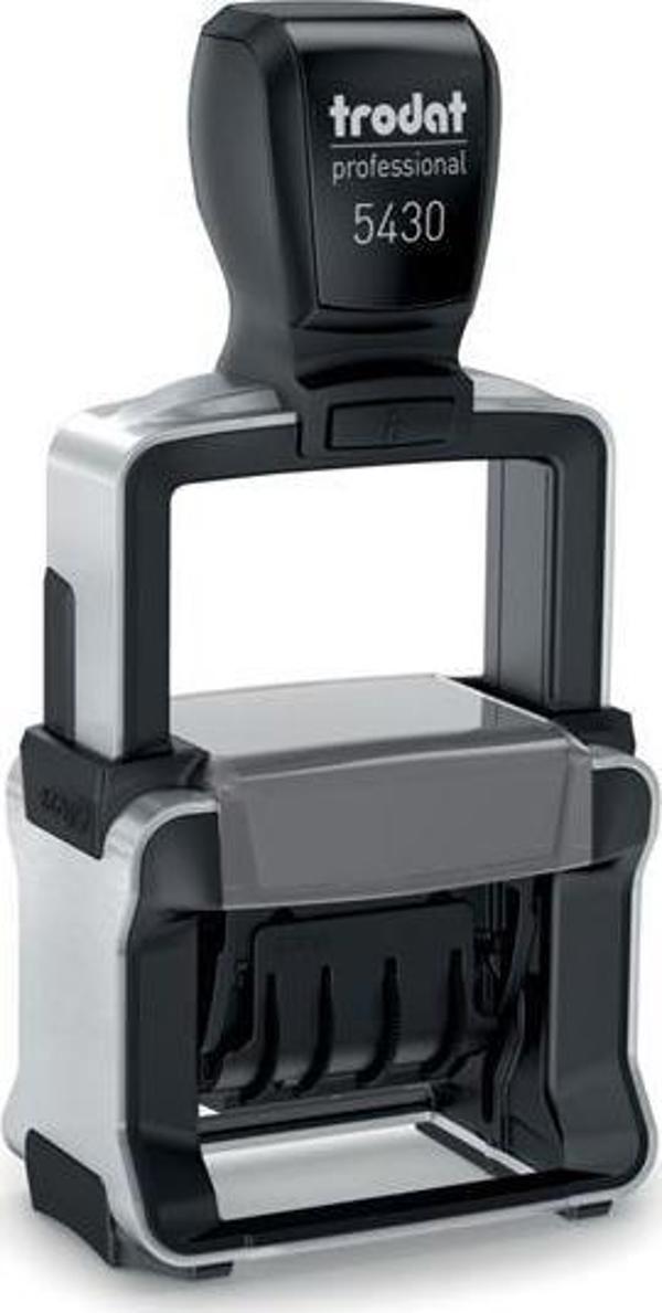 Σφραγίδα Trodat Professional Line 5430 Datownik, Αυτομελανούμενη με Ημερομηνία, Μαύρο Χρώμα