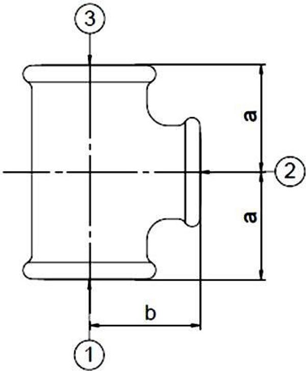 Τριπλή Σύνδεση 4”x2½”x4” Μαύρη