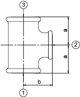 Τριπλή Σύνδεση 4”x2½”x4” Μαύρη