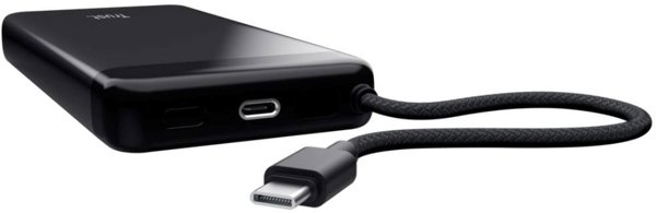 Trust Fiera Powerbank 20.000 mAh με Ενσωματωμένο Καλώδιο και 2x USB-C Θύρες, Μαύρο