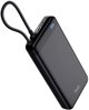 Trust Fiera Powerbank 20.000 mAh με Ενσωματωμένο Καλώδιο και 2x USB-C Θύρες, Μαύρο