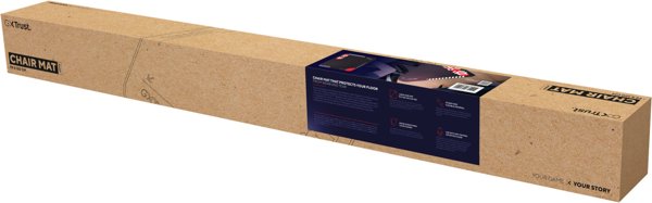 Trust GXT 715 Chair Mat - Προστατευτικό Δάπεδο για Gaming Καρέκλα, Αντιολισθητικό, Μαύρο-Κόκκινο