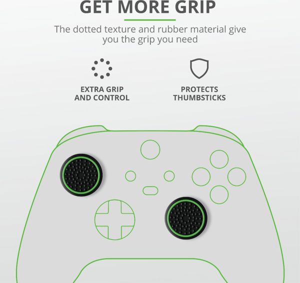 Trust GXT267 Σετ Καλύμματα για Χειριστήριο Xbox Series X - 4 Τεμάχια - Ασπρόμαυρο