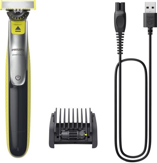 Philips OneBlade QP2734/23 Τρίμερ Προσώπου & Σώματος, Λεπίδα 360, Χτένα 5-σε-1, Αυτονομία 60 λεπτών