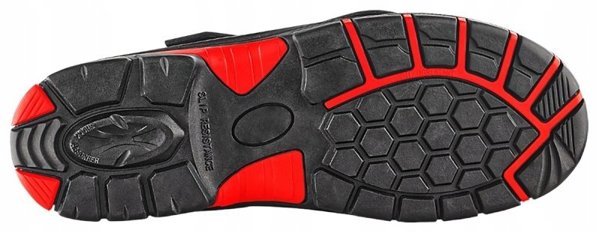 Trzewiki ochronne VM FOOTWEAR Bolton 5080-S3L, rozm. 41, czarno-czerwone