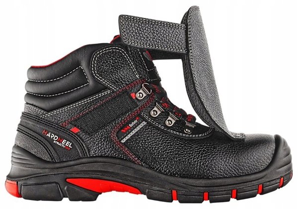 Trzewiki ochronne VM FOOTWEAR Bolton 5080-S3L, rozm. 44, czarno-czerwone