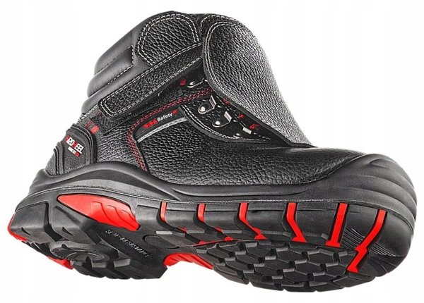 Trzewiki ochronne VM FOOTWEAR Bolton 5080-S3L, rozm. 43, czarno-czerwone