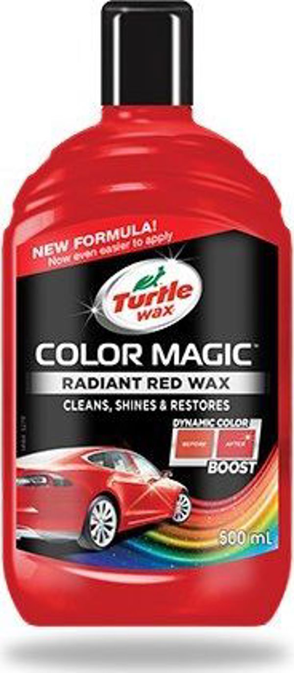 TurtleWax Έγχρωμο κερί κόκκινο 500ML COLOR MAGIC RADIANT RED WAX EMULSJA / TURTLE WAX
