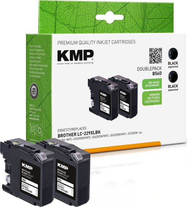 Μελάνι KMP KMP B101V - Σετ 4 - Μαύρο, Κίτρινο, Κυανό, Μαγέντα - συμβατό - Φυσίγγιο μελανιού (Εναλλακτικό για: Brother LC3213BK, Brother LC3213C, Brother LC3213M, Brother LC3213Y) - για Brother DCP-J572, DCP-J772, DCP-J774, MFC-J890, MFC-J895