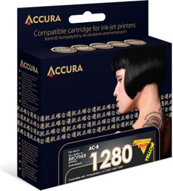 Tusz Accura Tusz AC-B1280Y / LC1280/1240/1220XLY (Yellow)