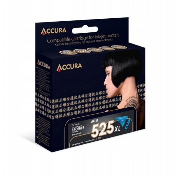 Tusz Accura Accura ink Brother (LC525C) zamiennik XXL