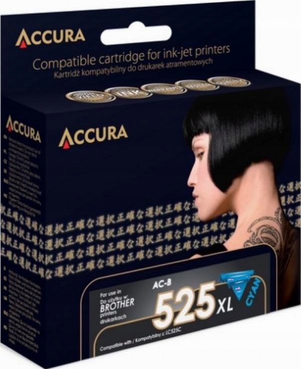 Tusz Accura Accura ink Brother (LC525C) zamiennik XXL