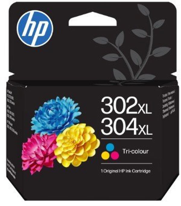 HP 302XL/304XL Ink Cartridge Τρίχρωμο (Cyan, Magenta, Yellow) - Original, High Yield - 300 Σελίδες