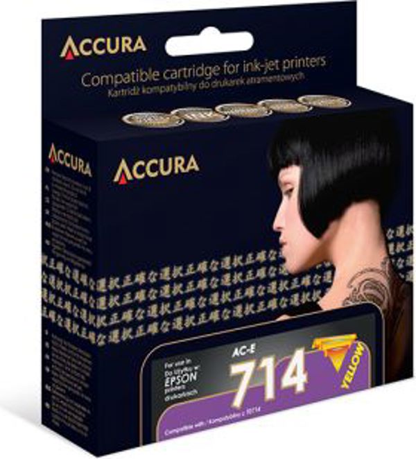 Tusz Accura Tusz AC-E714Y / T0714 (Yellow)