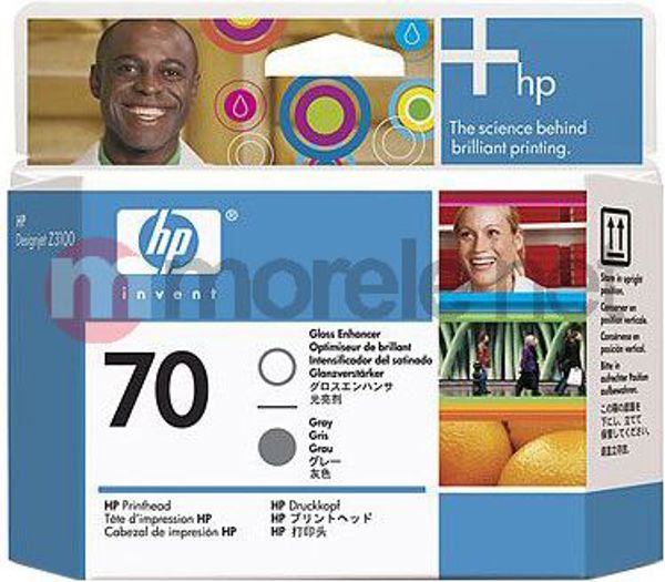 Tusz HP 70 Gloss Enhancer and Grey Printhead C9410A
