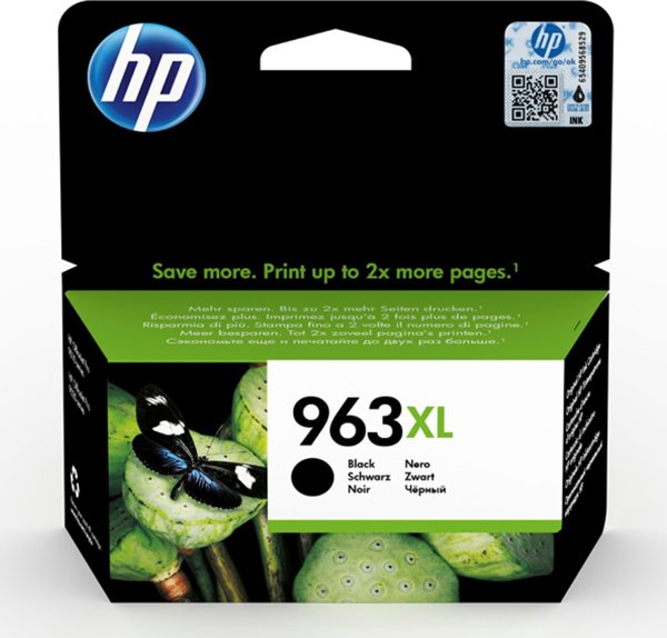 Μελάνι HP HP oryginalny ink / μελάνι 3JA30AE#301, HP 963XL, μαύρο, blistr, 2000s, 48ml, υψηλής χωρητικότητας, HP Officejet Pro 9012, 9014, 9015, 9016