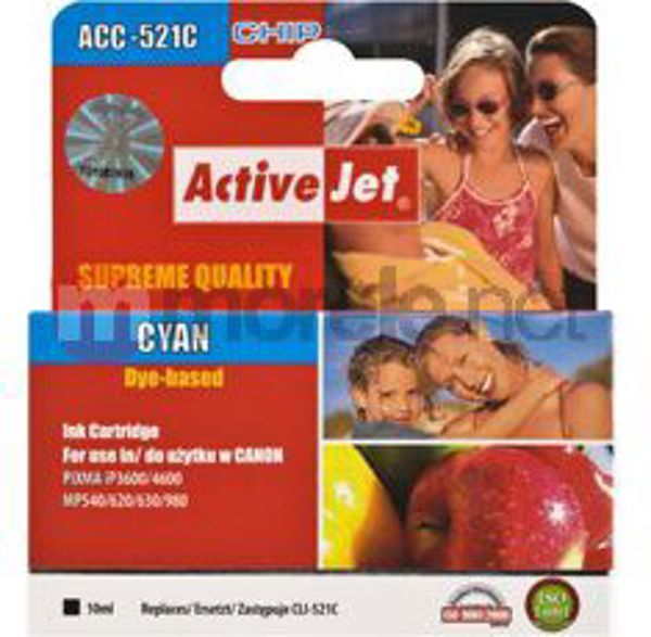 Tusz Activejet tusz ACC-521CN / CLI-521C (cyan)