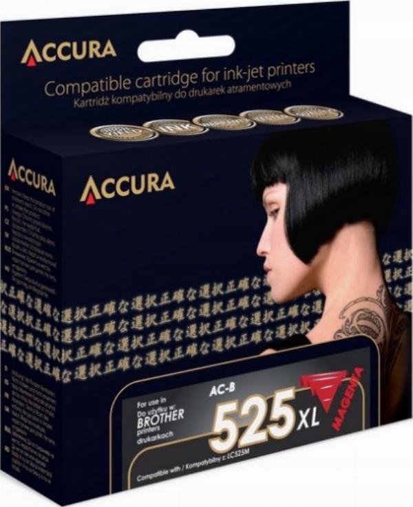 Tusz Accura Accura ink Brother (LC525M) zamiennik XXL