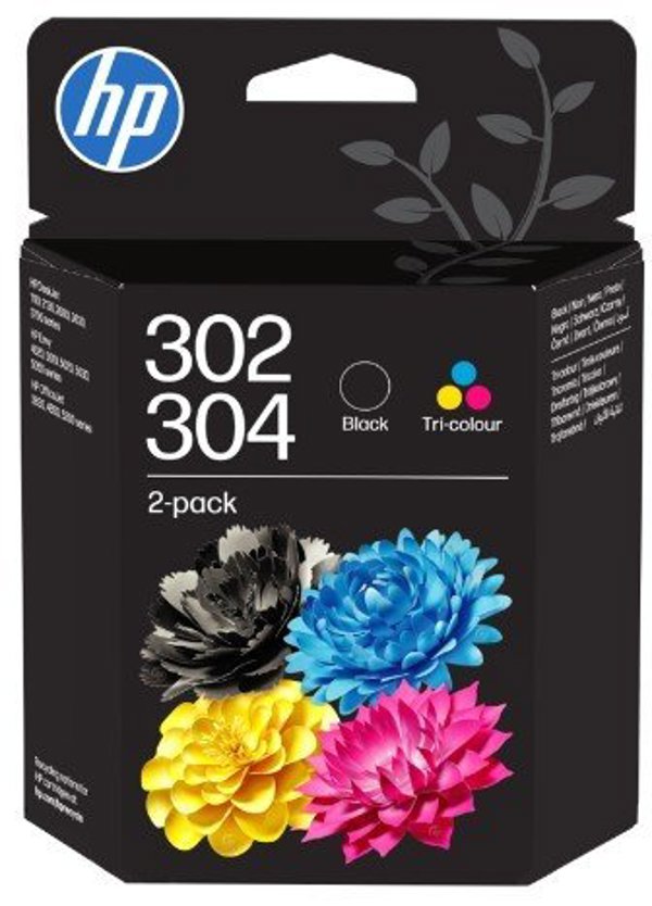 Tusz HP HP 302/304 Ink Cartridges – Black & Tricolor – Pack of 2 – Compatible with DeskJet Envy OfficeJet Series