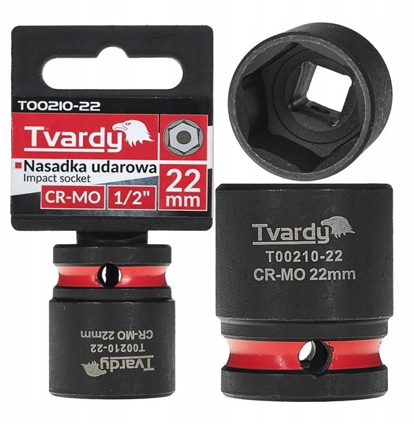 Καρυδάκι Κρούσης Tvardy 1/2" Εξάγωνο 22mm από Ατσάλι CR-MO
