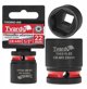Καρυδάκι Κρούσης Tvardy 1/2" Εξάγωνο 22mm από Ατσάλι CR-MO