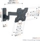 Vogel's TVM 1245 Quick Wall Mount, Βάση Τοίχου TV Motion+ για Τηλεοράσεις 19-43", έως 15kg