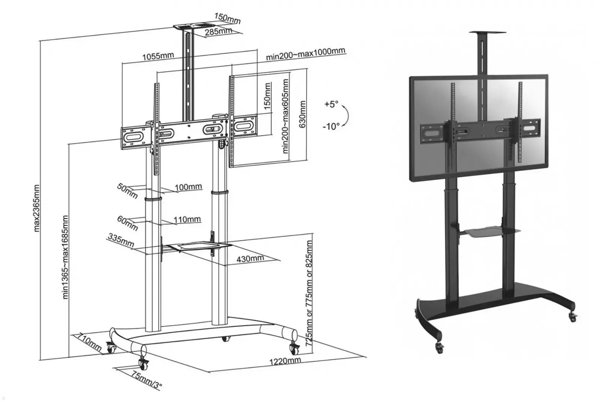 TV stojan Fiber Mounts LEGEND