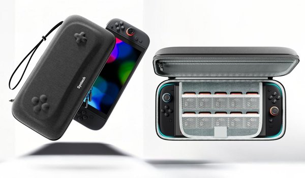 Σκληρή Στερεή Θήκη Μεταφοράς για Nintendo Switch 2 / G11 Λευκή με Μαύρη Ταινία