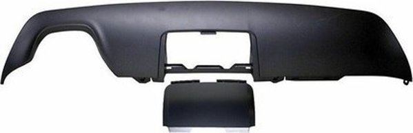 Tylny dyfuzor Matt Black wersja z hakiem holowniczym BMW 5 E60 E61 2003-2010