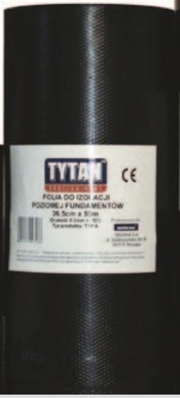 Tytan folia do izolacji poziomej fundamentow 0,365x50m 0,3mm