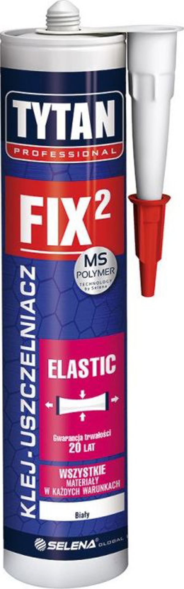 Tytan KLEJ MONTAZOWY FIX2 ELASTIC 290ML BIALY TYTAN