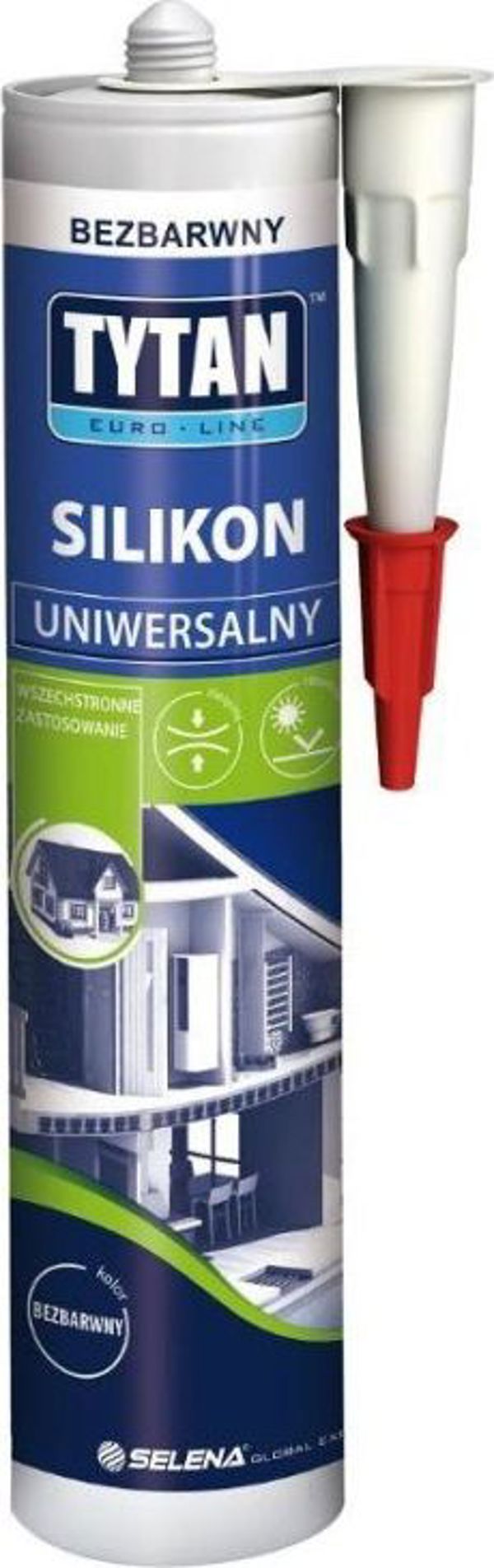 Tytan Euro-Line Σιλικόνη Γενικής Χρήσης 280ml, Διαφανής, Ανθεκτική στην Υγρασία και την Ακτινοβολία UV