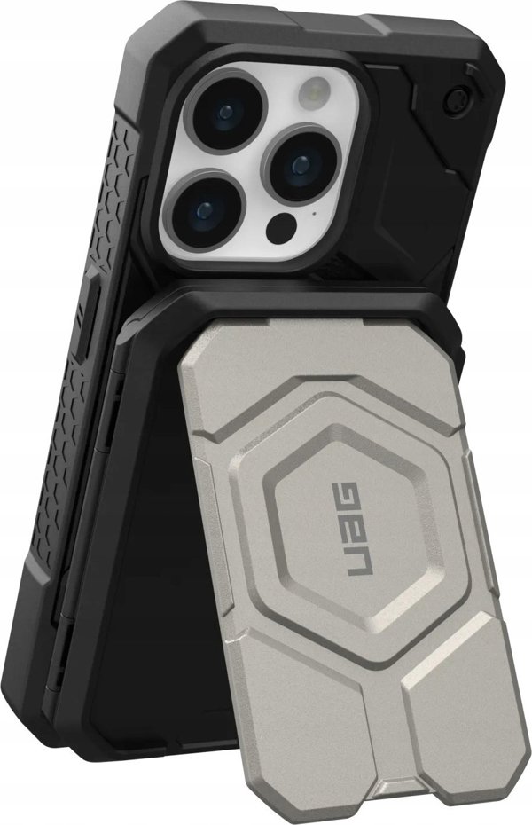 UAG UAG Magnetic Wallet - portfel i podstawka, kompatybilny z MagSafe (black/titanium)