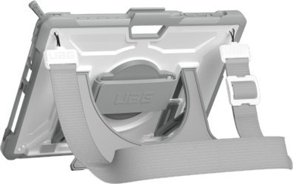 Urban UAG Plasma Προστατευτική Θήκη για Microsoft Surface GO 1/2/3 με Βάση, Ιμάντα Ώμου & Χεριού, OEM, Λευκό/Γκρι