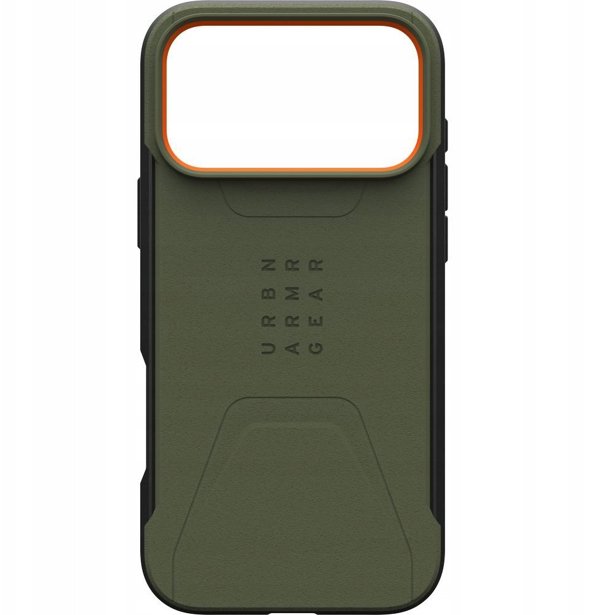 UAG Civilian MagSafe - θήκη για iPhone 17 Pro Max συμβατή με MagSafe (olive/orange)