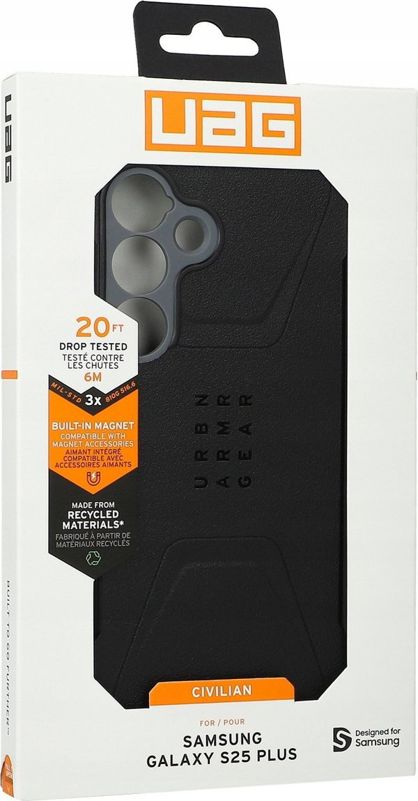 UAG Urban Armor Gear θήκη CIVILIAN PRO με ενσωματωμένη μαγνητική μονάδα για SAMSUNG S25 Plus 5G μαύρο
