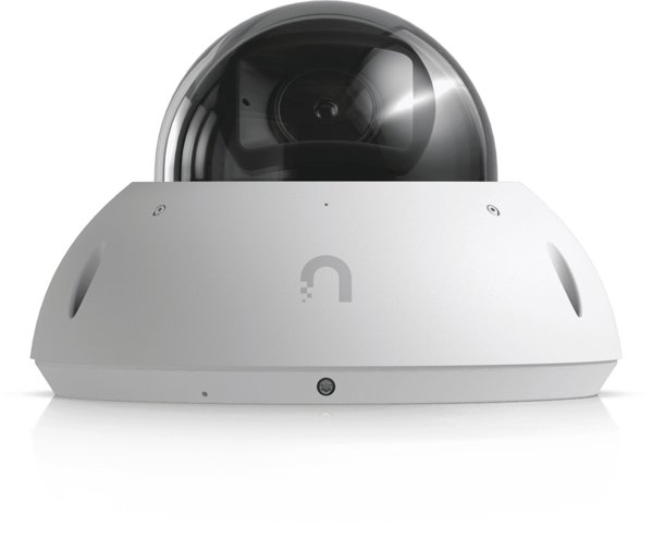UBIQUITI UVC-G6-Pro-Dome-W All-weather vandal-proof 4K PoE+ camera with a Multi-TOPS AI engine, 2.36x optical zoom, and a large 1/1.2" CMOS sensor for exceptional low-light clarity and long-range IR night vision